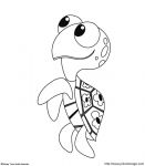 coloriage tortue ami de nemo